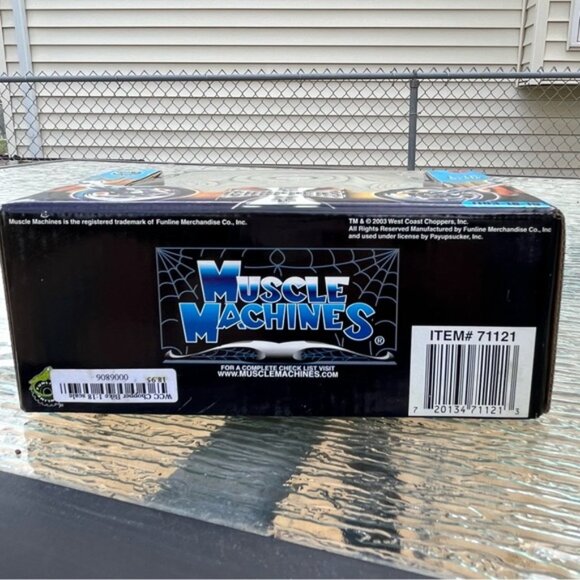 NIB West Coast Choppers Jesse James El Diablo Rigid Red Die Cast 1:18 Scale - Picture 7 of 7